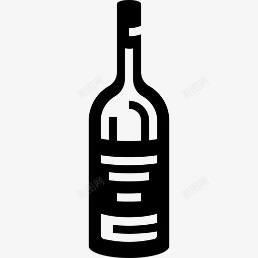 酒瓶赤霞珠饮料图标svg_新图网 https://ixintu.com 固体食品 梅洛 赤霞珠 酒瓶 饮料