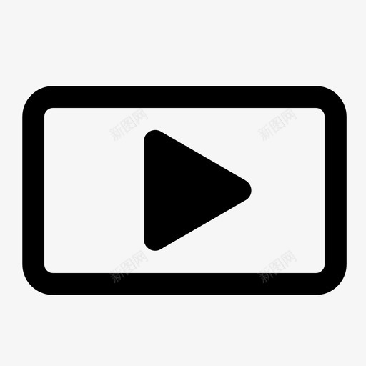 播放按钮播放音乐三角形图标svg_新图网 https://ixintu.com 三角形 按钮 播放按钮 播放音乐