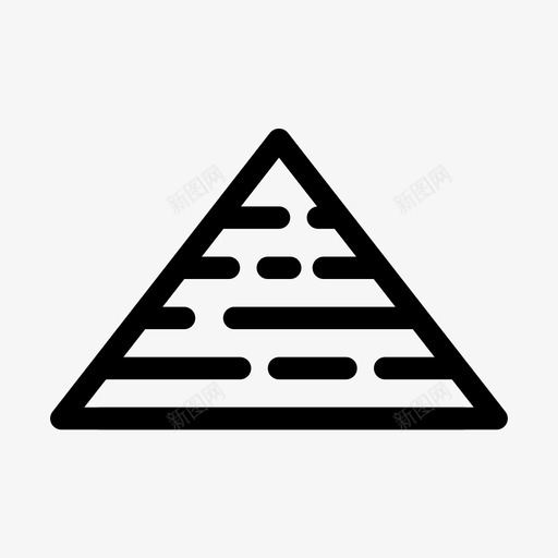 金字塔建筑埃及图标svg_新图网 https://ixintu.com 埃及 建筑 金字塔