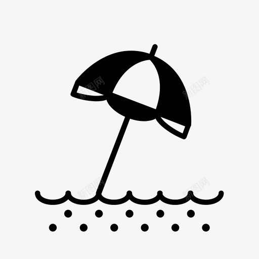 伞海滩放松图标svg_新图网 https://ixintu.com 伞 假期 夏天 放松 沙滩伞 海滩 遮阳