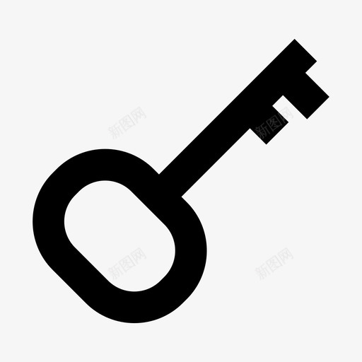 钥匙钥匙链锁图标svg_新图网 https://ixintu.com 密码 秘密 符号 钥匙 钥匙链 锁