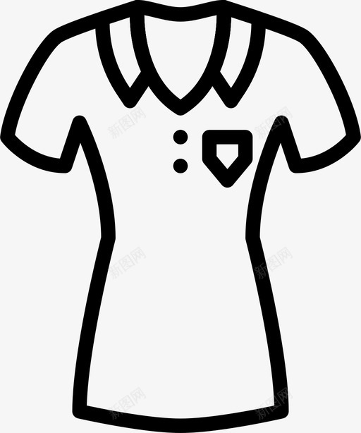 衬衫衣服时尚图标svg_新图网 https://ixintu.com 女人 时尚 漂亮女人衣服轮廓 衣服 衬衫