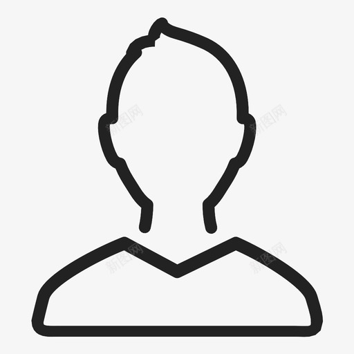 男人用户图标svg_新图网 https://ixintu.com 人 用户 男