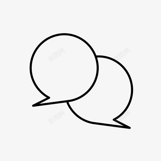 对话评论留言图标svg_新图网 https://ixintu.com 对话 留言 评论 话泡 说
