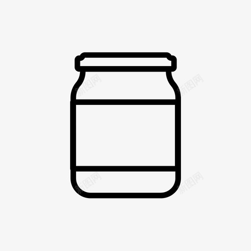 花生酱罐果酱果冻图标svg_新图网 https://ixintu.com 果冻 果酱 瓶子 花生酱 花生酱罐