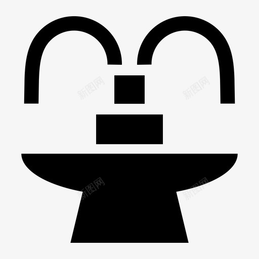 喷泉饮用水水源图标svg_新图网 https://ixintu.com 喷泉 水 水源 纪念碑 饮用水