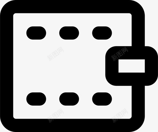 钱包配饰时尚图标svg_新图网 https://ixintu.com smashicons男士配件md大纲 时尚 男士 配饰 钱包