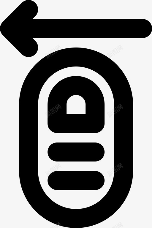 向左拖动手指手势图标svg_新图网 https://ixintu.com smashicons手势2md大纲 向左拖动 手 手势 手指