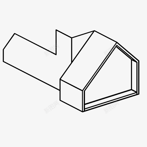 房子建筑房屋图标svg_新图网 https://ixintu.com 建筑 房子 房屋