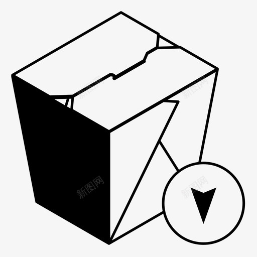 外卖箱交货导航图标svg_新图网 https://ixintu.com 交货 外卖箱 导航 箱子 装运 跟踪 跟踪订单