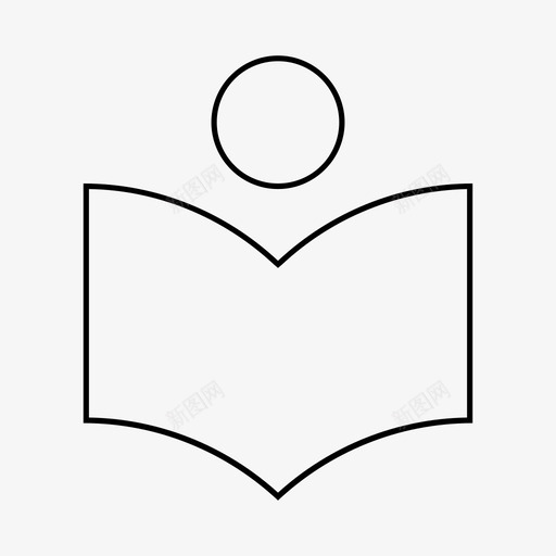 图书馆书读书图标svg_新图网 https://ixintu.com 书 图书馆 材料线 知识 读书