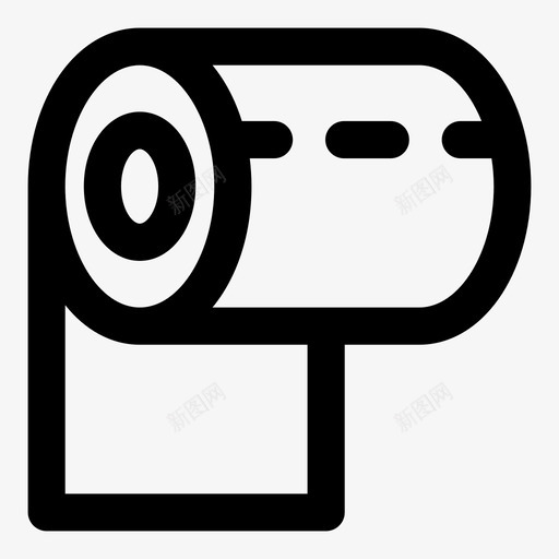 卫生纸卷擦拭图标svg_新图网 https://ixintu.com mnml10 卫生纸 卷 擦拭
