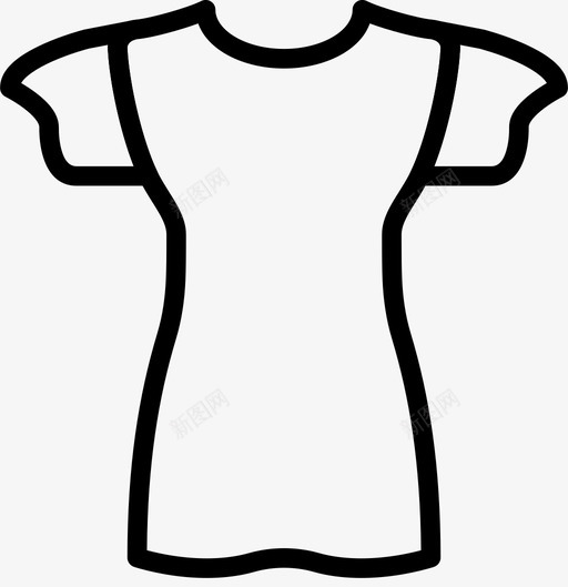 衬衫衣服时尚图标svg_新图网 https://ixintu.com 女人 时尚 漂亮女人衣服轮廓 衣服 衬衫