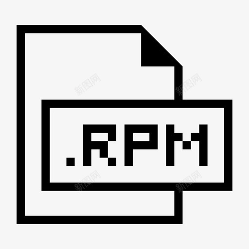 rpm文件扩展名格式图标svg_新图网 https://ixintu.com rpm文件 扩展名 文件格式和扩展名 格式