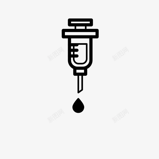 注射器医疗保健医院图标svg_新图网 https://ixintu.com 医疗保健 医药 医院 注射器