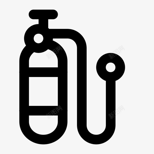 氧气罐潜水员潜水图标svg_新图网 https://ixintu.com 氧气罐 水肺 海洋生物 潜水 潜水员