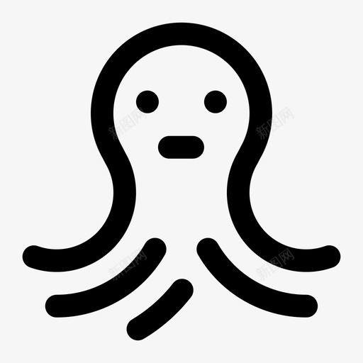 章鱼动物自然图标svg_新图网 https://ixintu.com 动物 海洋 海洋生物 海洋食物 章鱼 自然