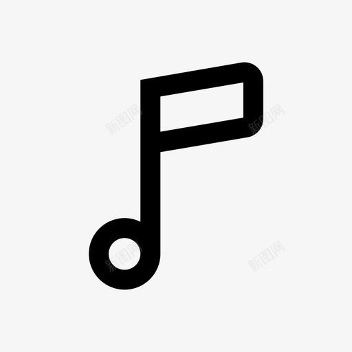 第8个音符音频音乐图标svg_新图网 https://ixintu.com 声音 所选网店 第8个音符 音乐 音频