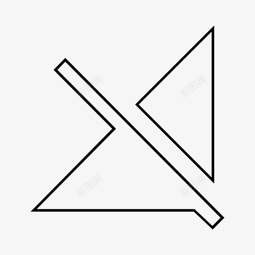 信号蜂窝关闭无网络信号关闭图标svg_新图网 https://ixintu.com 信号关闭 信号蜂窝关闭 无网络 物料线