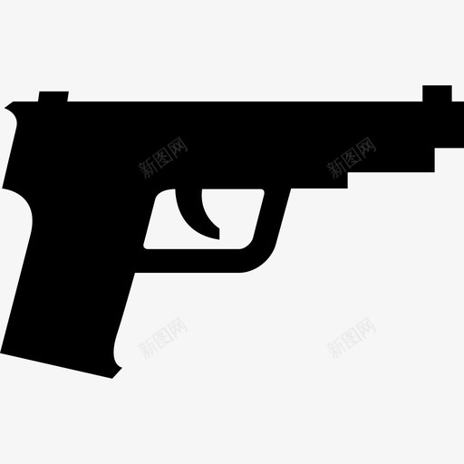 手枪枪左轮手枪图标svg_新图网 https://ixintu.com 左轮手枪 手枪 枪 武器