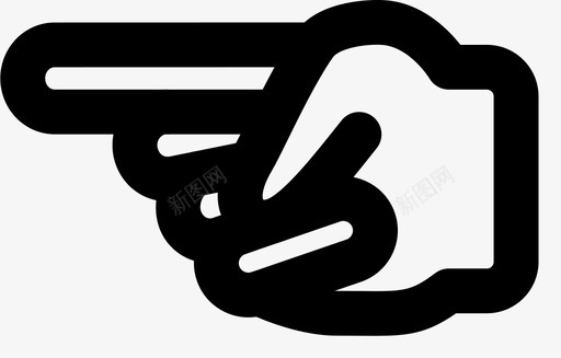 显示左手指手势图标svg_新图网 https://ixintu.com smashicons手势2md大纲 手 手势 手指 显示左