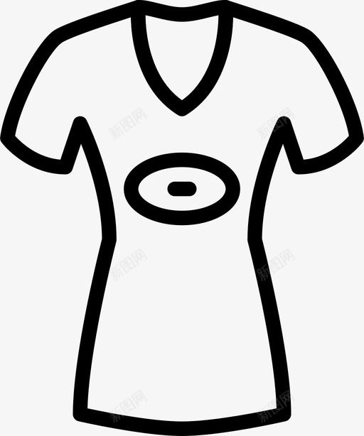 衬衫衣服时尚图标svg_新图网 https://ixintu.com 女人 时尚 漂亮女人衣服轮廓 衣服 衬衫