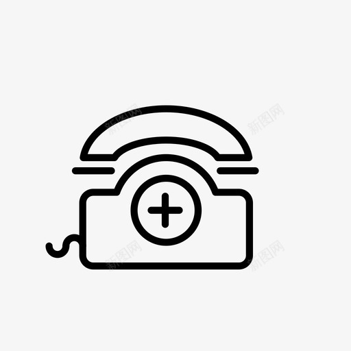 电话医院图标svg_新图网 https://ixintu.com 医院 电话