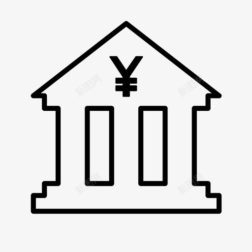 银行账户现金图标svg_新图网 https://ixintu.com 储蓄 收款 现金 账户 钱 银行