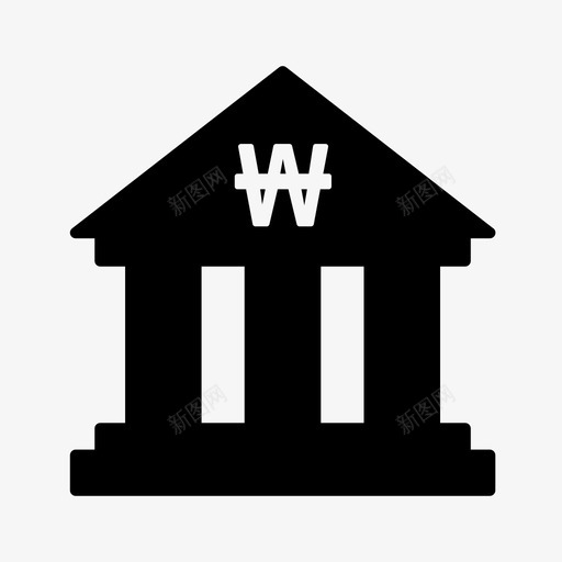 银行账户现金图标svg_新图网 https://ixintu.com 储蓄 收款 现金 账户 钱 银行