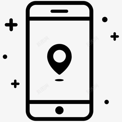 位置地址地图pin图标svg_新图网 https://ixintu.com 位置 地图pin 地址 手机 智能手机 智能手机套件2