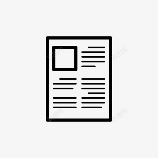 报纸文章博客图标svg_新图网 https://ixintu.com 博客 报纸 文章 时间表
