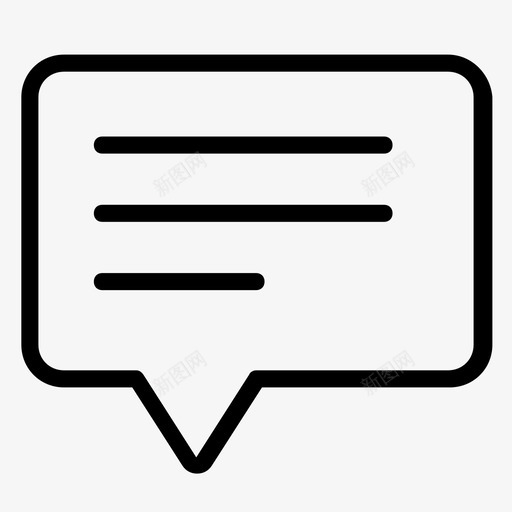 演讲泡泡评论留言图标svg_新图网 https://ixintu.com 演讲泡泡 留言 评论