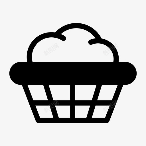 篮子洗衣房图标svg_新图网 https://ixintu.com 洗衣房 篮子