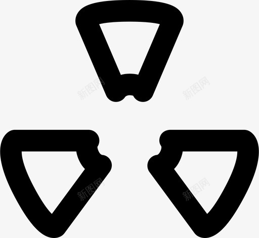 辐射标志生态自然图标svg_新图网 https://ixintu.com smashicons生态md大纲 生态 自然 警告 辐射标志