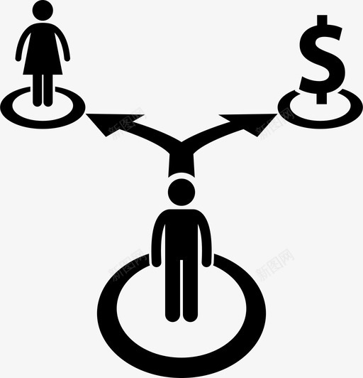 人生决定选择道路图标svg_新图网 https://ixintu.com 业务联系 人生决定 分割 方式 选择 道路