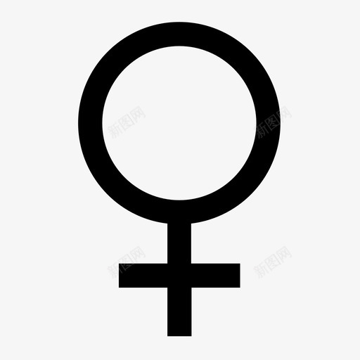 女性性别女孩图标svg_新图网 https://ixintu.com 女孩 女性 性别 符号