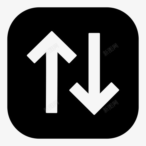 数据传输双箭头图标svg_新图网 https://ixintu.com 上传 下载 双箭头 数据传输