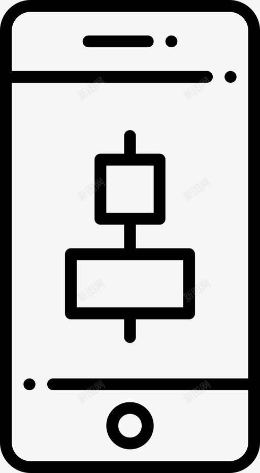对象对齐中心移动智能手机图标svg_新图网 https://ixintu.com 垂直 对象对齐中心 工具 智能手机 移动 移动工具