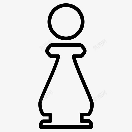 棋子图形游戏图标svg_新图网 https://ixintu.com 图形 棋子 游戏 运动