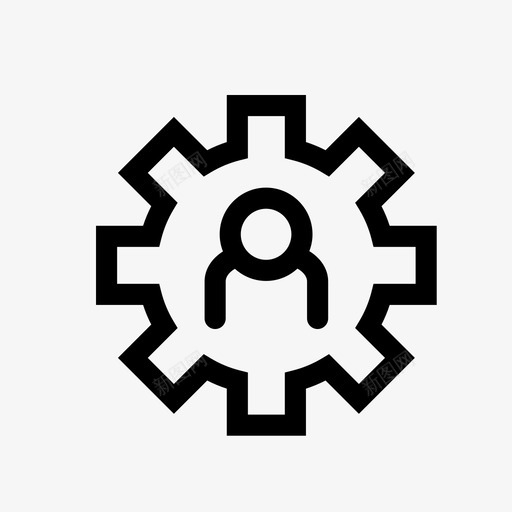 用户设置人机制图标svg_新图网 https://ixintu.com 个人 人 会员 小图标集商铺财务 机制 用户设置