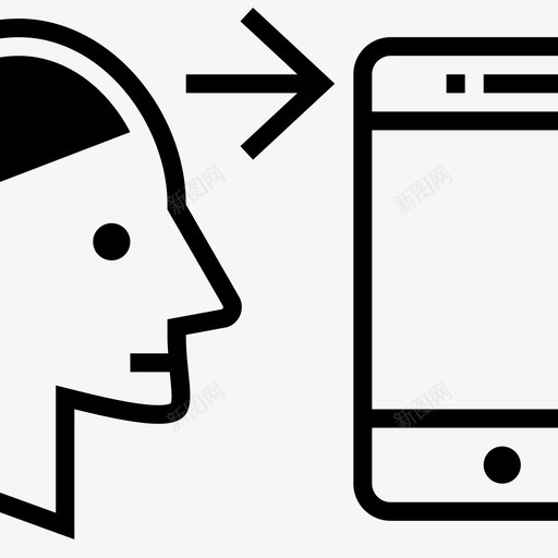 移动用户箭头人图标svg_新图网 https://ixintu.com 人 人头 电话 移动用户 箭头