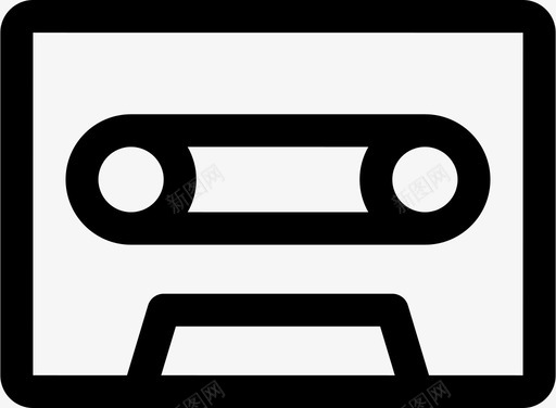 卡带音频音乐图标svg_新图网 https://ixintu.com 卡带 录音 播放 生活方式 磁带 音乐 音频