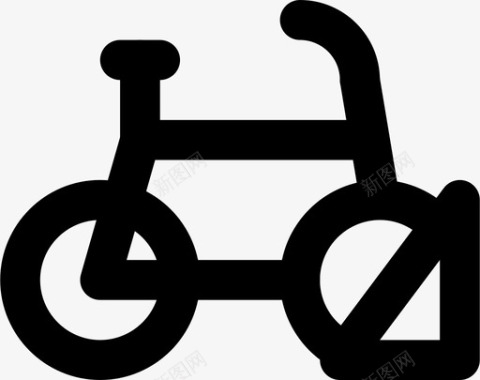 自行车停车场建筑城市图标图标