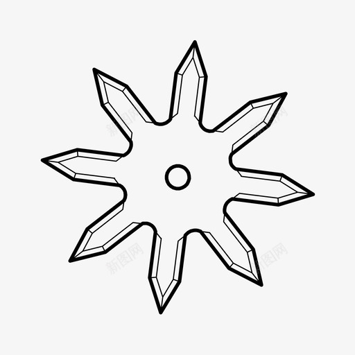 shuriken日本武器shuriken忍者星图标svg_新图网 https://ixintu.com shuriken shuriken忍者星 忍者武器 投掷 投掷星 日本武器
