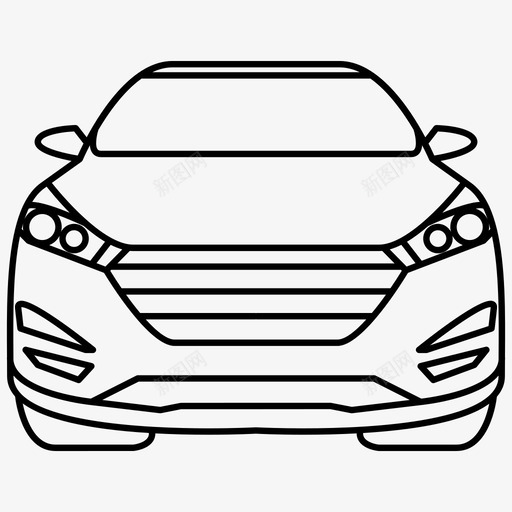 图森汽车现代图标svg_新图网 https://ixintu.com 图森 图森系列 汽车 现代