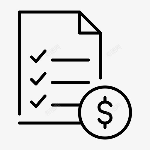 购物清单杂货店清单发票图标svg_新图网 https://ixintu.com 发票 已删除 杂货店清单 电子商务间隙灯 购物清单 购物项目
