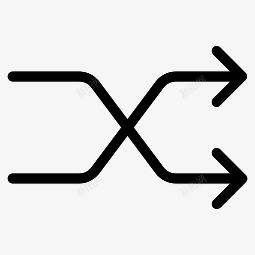 随机移动箭头方向图标svg_新图网 https://ixintu.com 右 方向 箭头 箭头方向按钮 随机移动