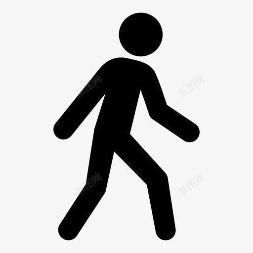 走跑大步图标svg_新图网 https://ixintu.com 人们 大步 走 跑