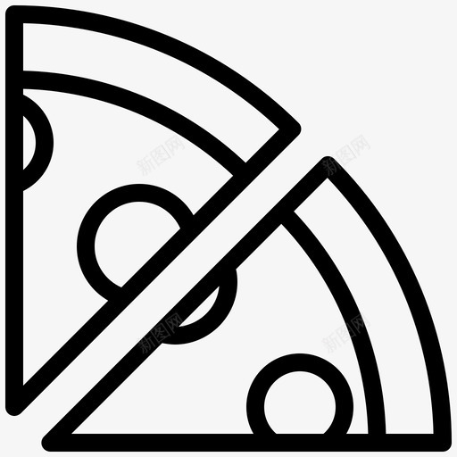 披萨吃快餐图标svg_新图网 https://ixintu.com 厨房 吃 快餐 披萨 易怒