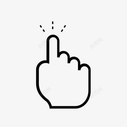 点击手指指纹图标svg_新图网 https://ixintu.com 手指 指纹 点击 触摸屏